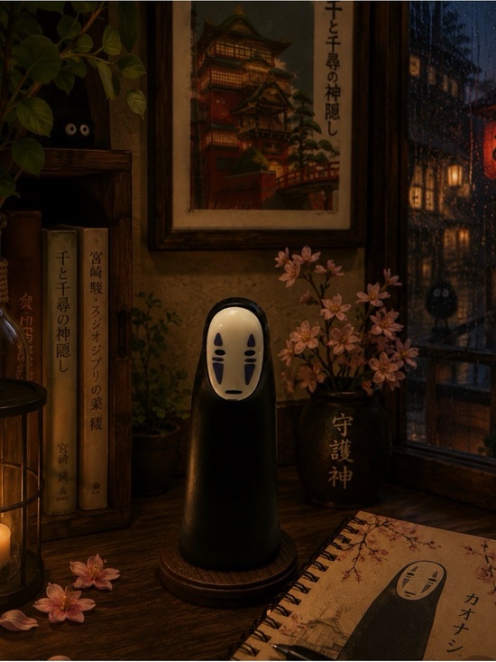 Studio Ghibli Other - No-Face Black & White Figure Collectible Toy